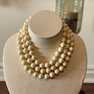 Multi strand beaded necklace